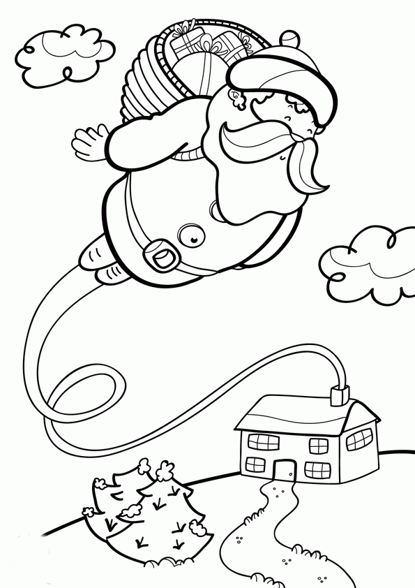 Święty Mikołaj kolorowanki